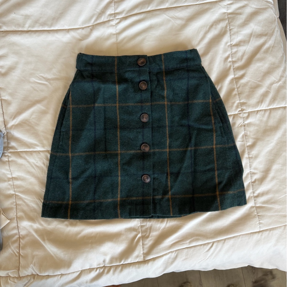 NWOT Madewell Plaid Skirt
